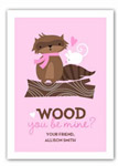 Stacy Claire Boyd - Children's Petite Valentine's Day Cards (Wood You Be Mine)